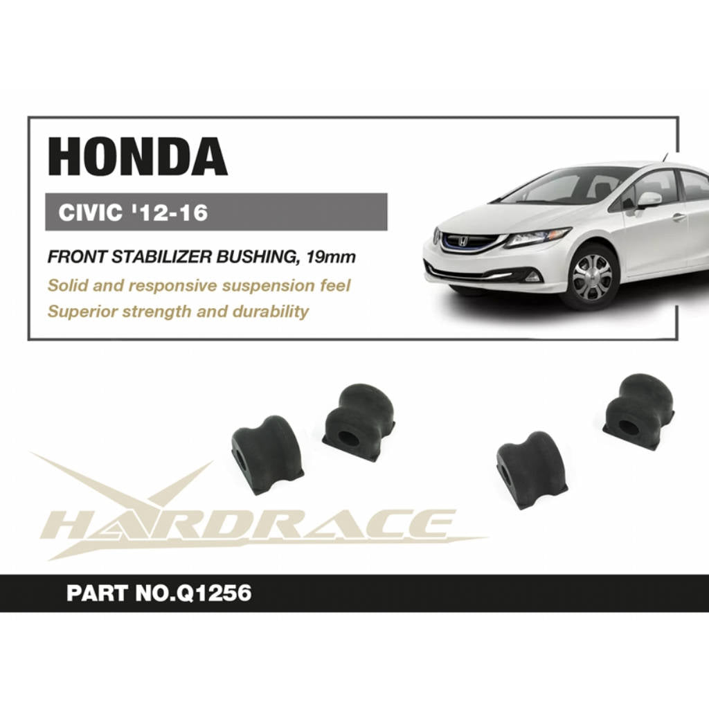 HARDRACE Q1256 Front Stabilizer Bushing,19mm 2PCS / SET for HONDA CIVIC '12-15 Photo-1