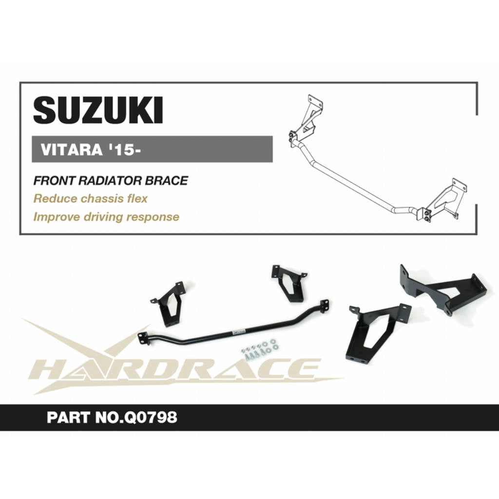 HARDRACE Q0798 Front Lower RADIATOR Brace - 1PCS / SET for SUZUKI VITARA '15- Photo-2