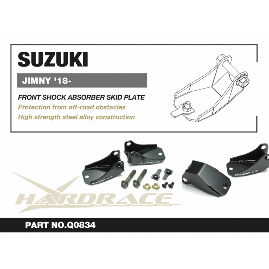 HARDRACE Q0834 Front SHOCK ABSORBER SKID PLATE - 2PCS / SET for SUZUKI JIMNY '18- Photo-2