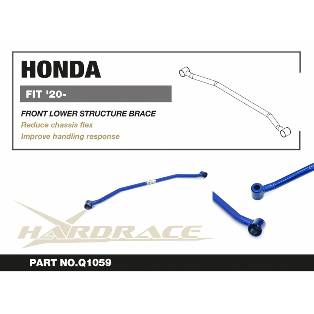 HARDRACE Q1059 Front Lower Brace - 1PCS / SET for HONDA FIT GR '20- Photo-1