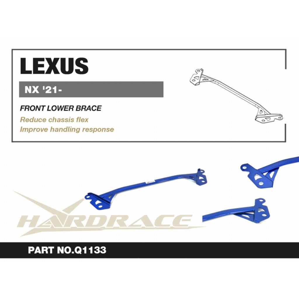 HARDRACE Q1133 Front Lower Brace - 1PC / SET for LEXUS NX '21- Photo-1
