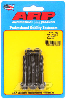 ARP 650-1750 SAE Bolt Kit 1/4-20 X 1.750 hex black oxide bolts Photo-0