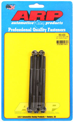 ARP 650-4250 SAE Bolt Kit 1/4-20 X 4.250 hex black oxide bolts Photo-0