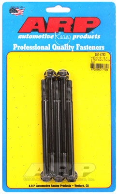 ARP 651-4750 SAE Bolt Kit 5/16-18 X 4.750 hex black oxide bolts Photo-0