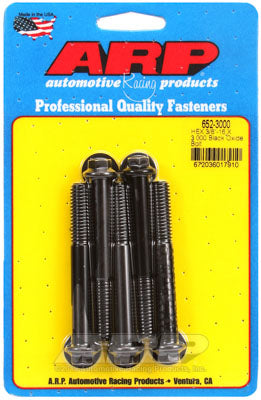 ARP 652-3000 SAE Bolt Kit 3/8-16 X 3.000 hex black oxide bolts Photo-0
