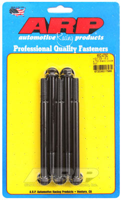 ARP 652-4750 SAE Bolt Kit 3/8-16 X 4.750 hex black oxide bolts Photo-0