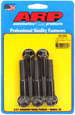 ARP 653-2500 SAE Bolt Kit 7/16-14 X 2.500 hex black oxide bolts Photo-0