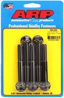 ARP 653-3000 SAE Bolt Kit 7/16-14 X 3.000 hex black oxide bolts Photo-0