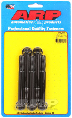 ARP 653-4000 SAE Bolt Kit 7/16-14 X 4.000 hex black oxide bolts Photo-0
