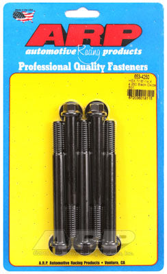 ARP 653-4250 SAE Bolt Kit 7/16-14 X 4.250 hex black oxide bolts Photo-0