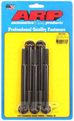 ARP 653-4750 SAE Bolt Kit 7/16-14 X 4.750 hex black oxide bolts Photo-0