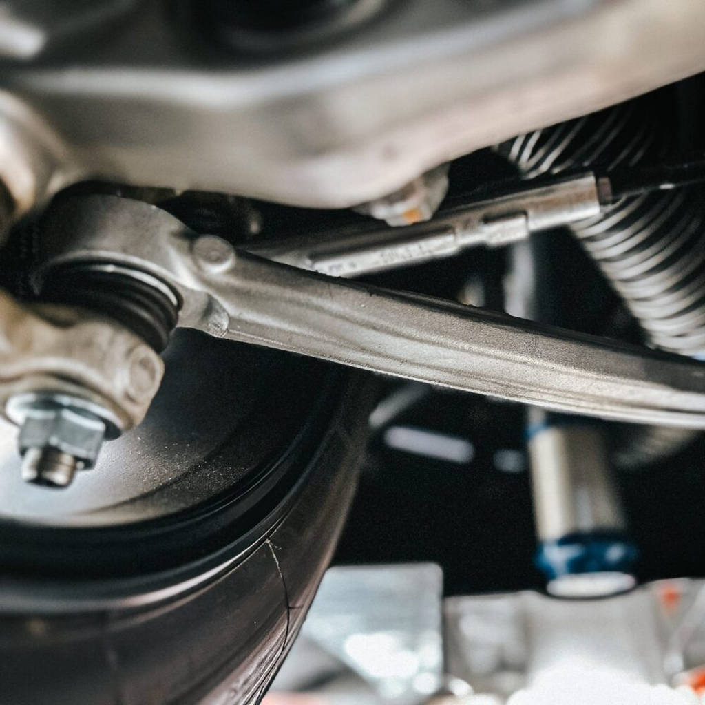 UNPLUGGED PERFORMANCE UP-MSMX-386-1.1 Front lower aft link control arms with spherical bushings left/right for TESLA Model S Plaid 2021+ Photo-2