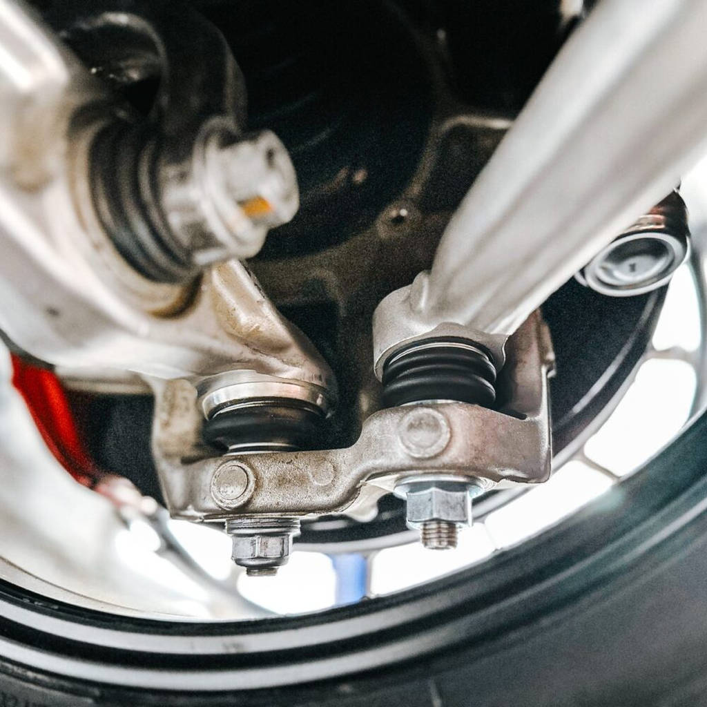 UNPLUGGED PERFORMANCE UP-MSMX-386-1.1 Front lower aft link control arms with spherical bushings left/right for TESLA Model S Plaid 2021+ Photo-9