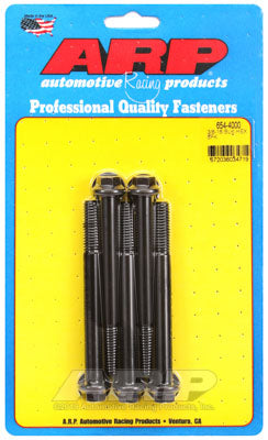 ARP 654-4000 SAE Bolt Kit 3/8-16 x 4.000 hex 7/16 wrenching black oxide bolts Photo-0