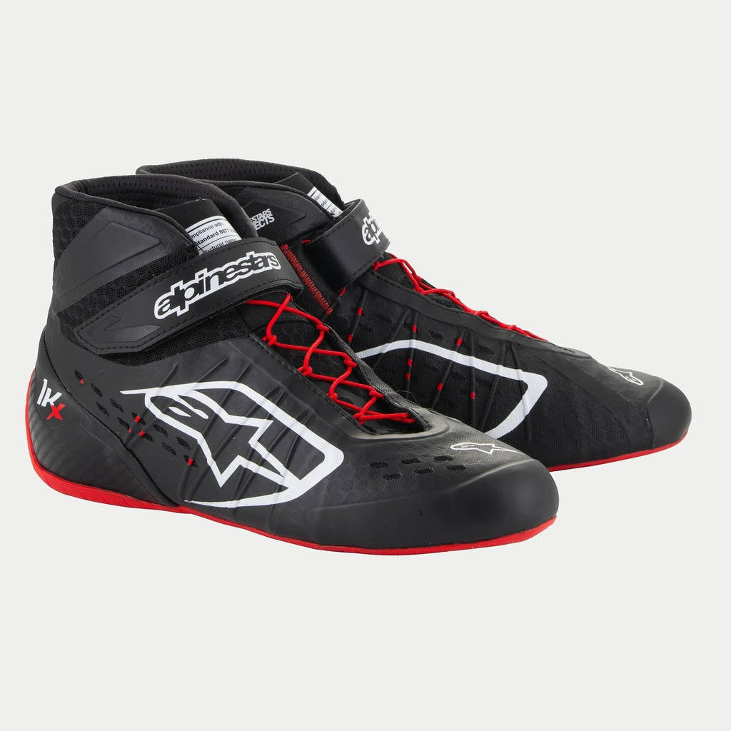 ALPINESTARS 2712124_123_9,5 Karting shoes TECH-1 KX V3 FIA 8877-2022 - Black / White / Red, Size 9,5 Photo-0