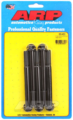 ARP 655-4500 SAE Bolt Kit 7/16-14 X 4.500 hex 1/2 wrenching black oxide bolts Photo-0
