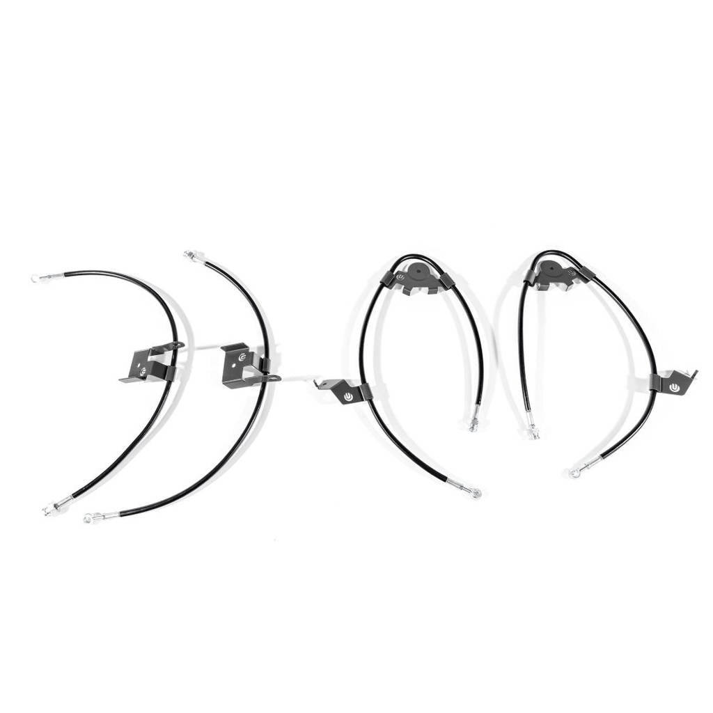 UNPLUGGED PERFORMANCE UP-MSMX2-111-1.2 Sport brake line set (Stainless steel) for TESLA Model S Plaid / Model S 2021+ Photo-3
