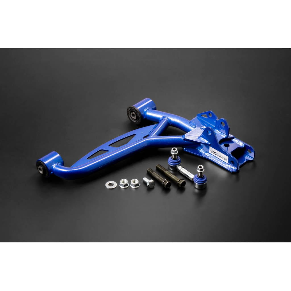 HARDRACE Q1252 Front tubular lower arm + stab. Link (harden rubber) - 2pcs / set for MAZDA Miata / MX-5 1998-2005 Photo-0