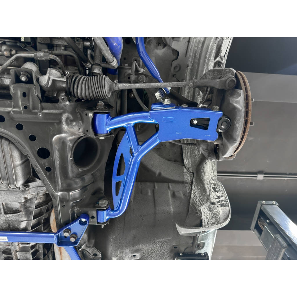 HARDRACE Q1252 Front tubular lower arm + stab. Link (harden rubber) - 2pcs / set for MAZDA Miata / MX-5 1998-2005 Photo-8