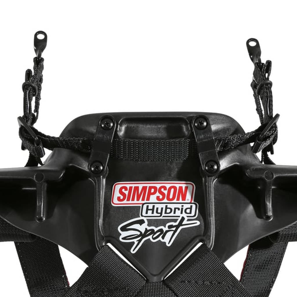 Simpson HS.XSM.11.M61.FIA Neck Restraint Hybrid Sport X-SMALL Adjustable sliding tether w/ M61 quick release helmet anchors Photo-1