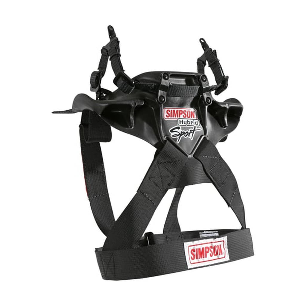 Simpson HS.LRG.11.M61.FIA Neck Restraint Hybrid Sport LARGE Adjustable sliding tether w/ M61 quick release helmet anchors Photo-0