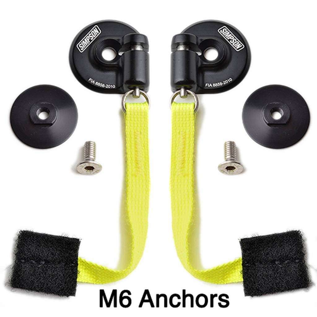 Simpson HS.LRG.11.M61.FIA Neck Restraint Hybrid Sport LARGE Adjustable sliding tether w/ M61 quick release helmet anchors Photo-2