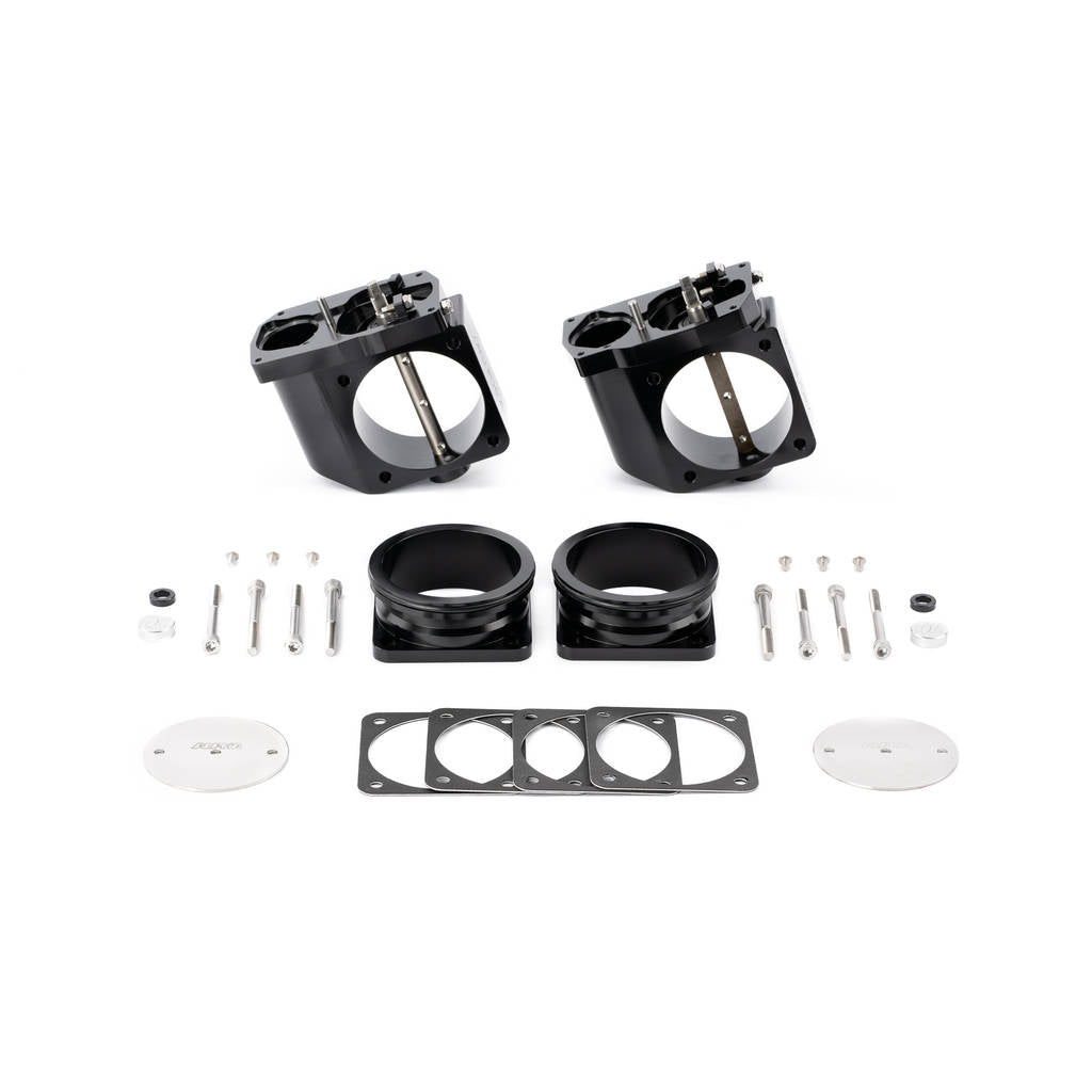 AMS ALP.07.08.0006-7 CNC Big Bore Throttle Body Set (With AMS Quickclamp Adapter Flanges) for NISSAN GT-R (R35) Photo-0