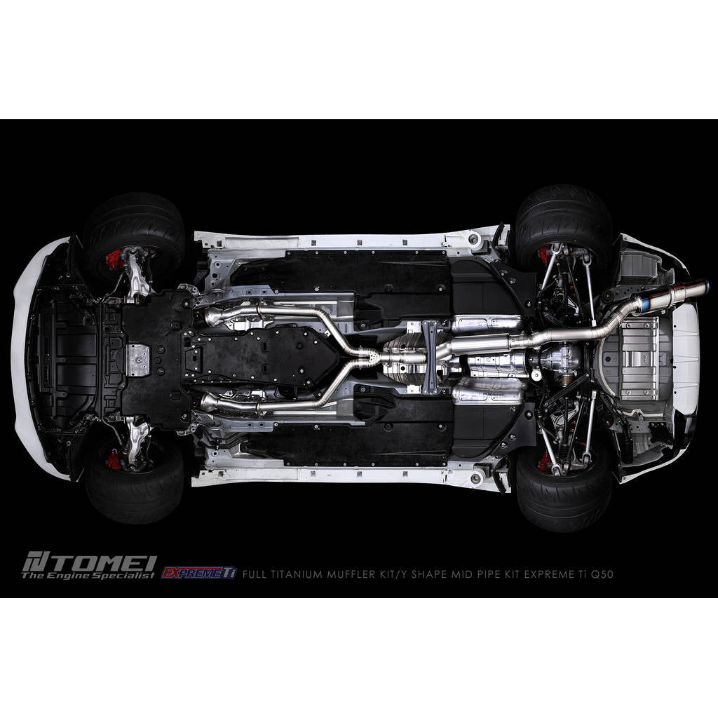 TOMEI TB6090-NS21A Muffler Kit EXPREME Ti (full titanium) for INFINITI Q50 Photo-8