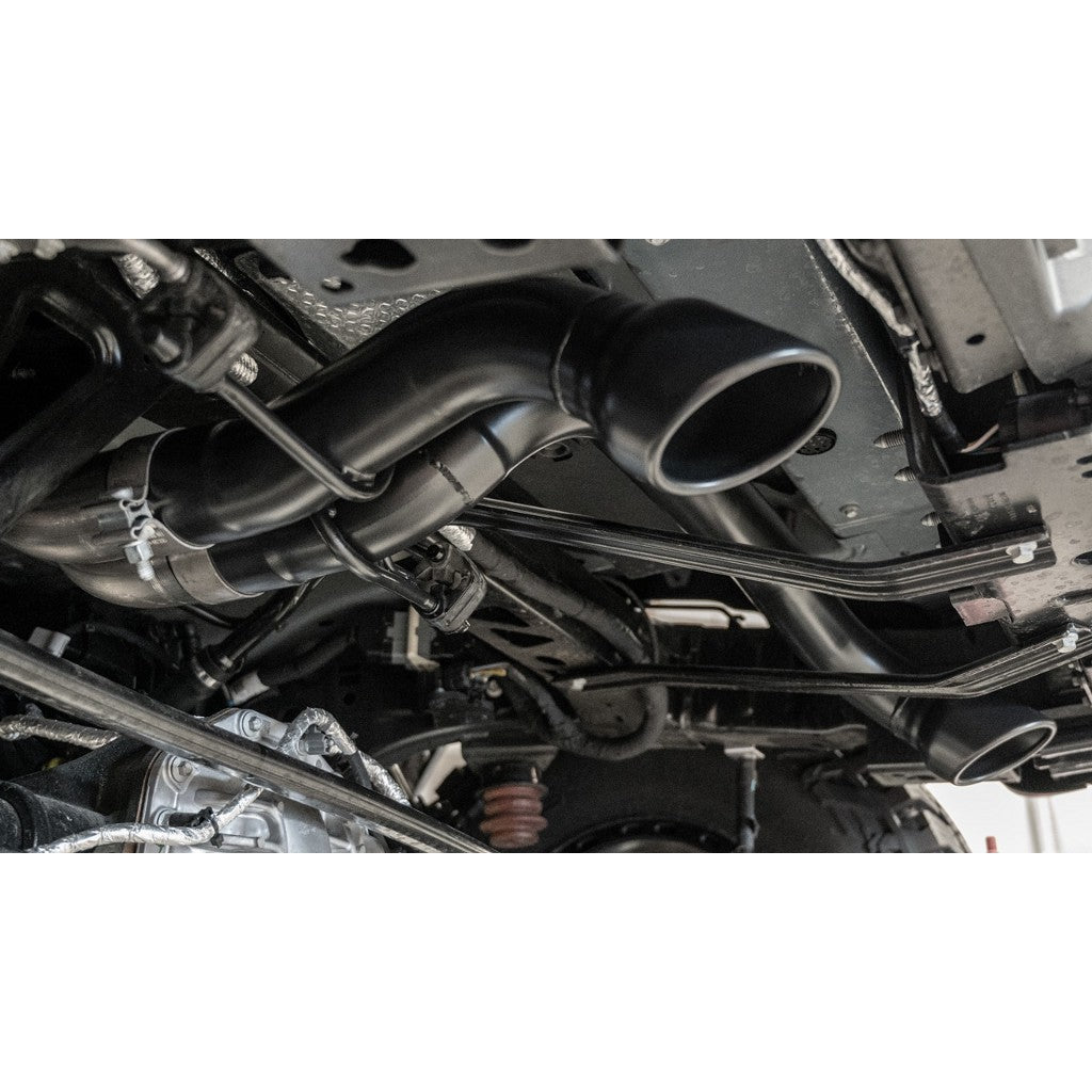 BORLA 140934CB Exhaust System Cat-Back 2.75", ATAK (4" Black Chrome Tips) for FORD Bronco Raptor 2022- Photo-2