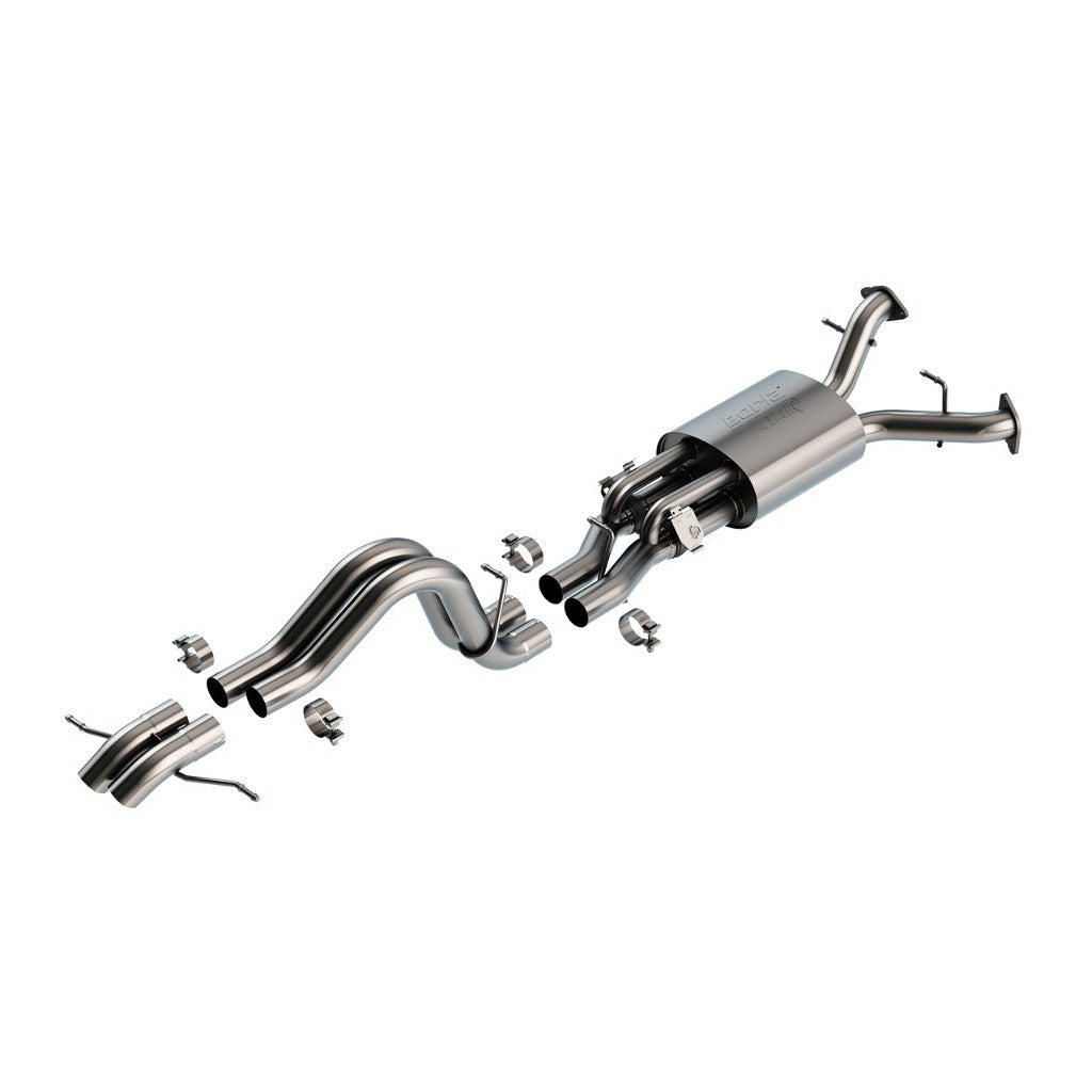 BORLA 140935 Exhaust System Cat-Back 2.75", ATAK (Dual 2.75" Turndown Tips) for FORD Bronco Raptor 2022- Photo-0