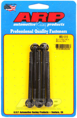 ARP 660-1013 Metric Thread Bolt Kit M6 x 1.00 x 80 hex black oxide bolts Photo-0