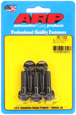 ARP 661-1003 Metric Thread Bolt Kit M8 x 1.25 x 30mm hex black oxide bolts Photo-0