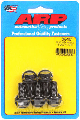 ARP 662-1001 Metric Thread Bolt Kit M10 x 1.50 x 20 hex black oxide bolts Photo-0