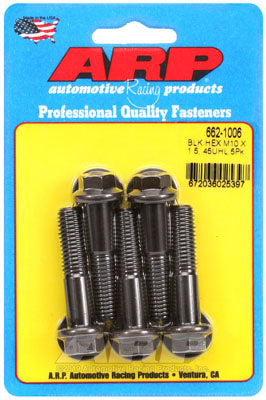 ARP 662-1006 Metric Thread Bolt Kit M10 x 1.50 x 45 hex black oxide bolts Photo-0