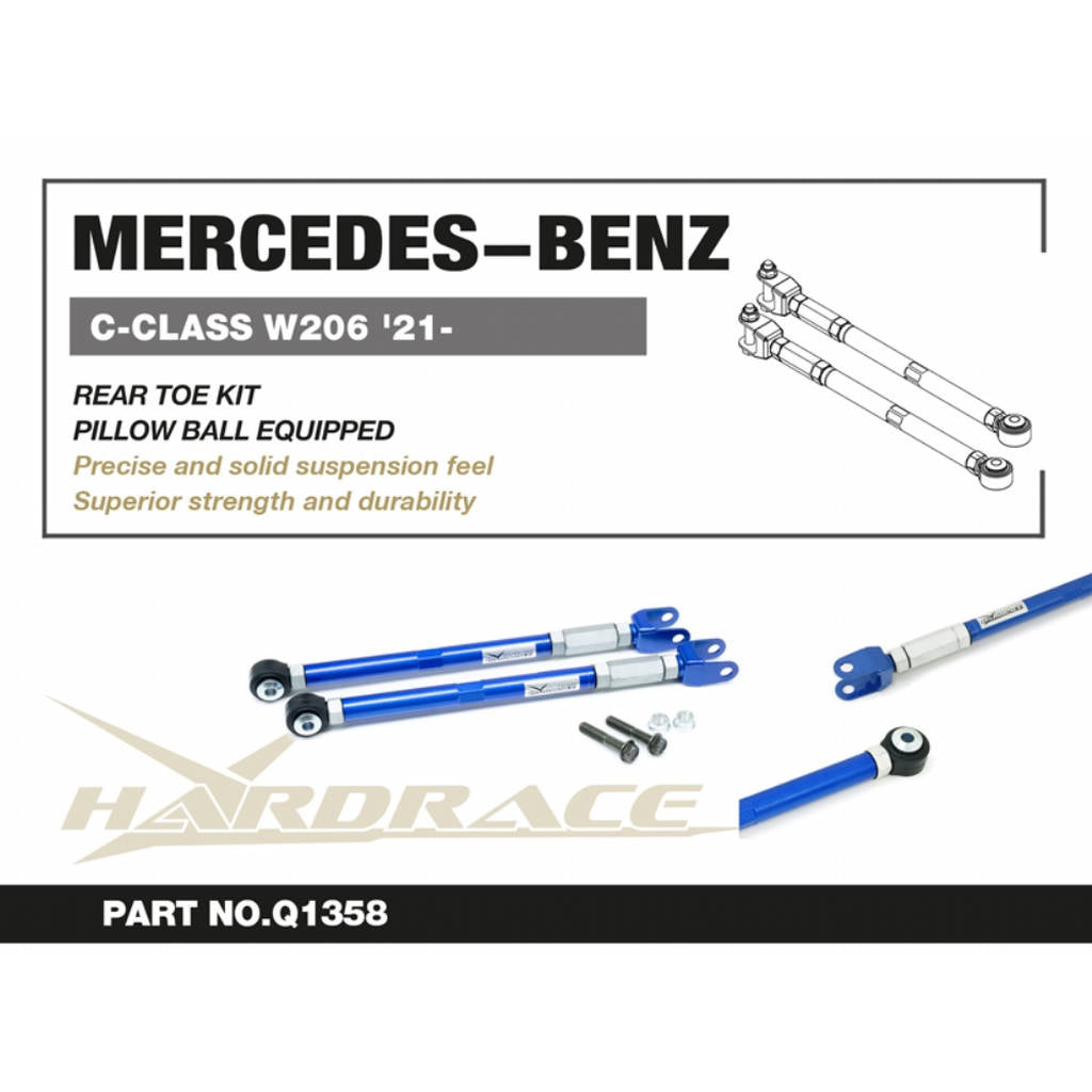 HARDRACE Q1358 Rear toe kit (Pillow ball) - 2 Pcs/Set for MERCEDES-BENZ C-CLASS 2021+ Photo-1