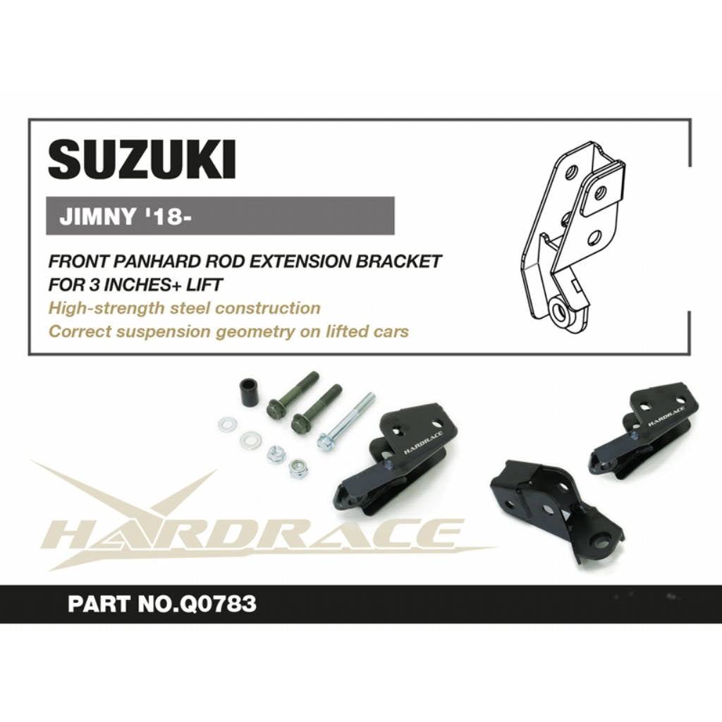 HARDRACE Q0783 Front panhard rod extension bracket for 2 inches+ lifted vehicles - 1 Pcs/Set for SUZUKI Jimny 2018+ Photo-2
