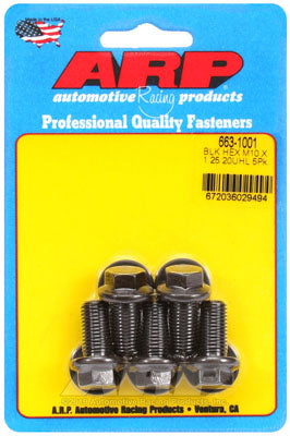 ARP 663-1001 Metric Thread Bolt Kit M10 x 1.25 x 20 hex black oxide bolts Photo-0