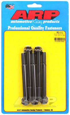 ARP 663-1012 Metric Thread Bolt Kit M10 x 1.25 x 100 hex black oxide bolts Photo-0