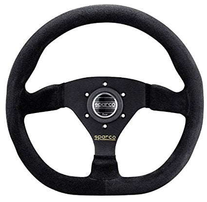 SPARCO 015TRGS1TUV Steering wheel L360, suede, black, diam.330mm, reach 00mm Photo-0