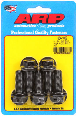ARP 664-1002 Metric Thread Bolt Kit M12 x 1.50 x 30 hex black oxide bolts Photo-0