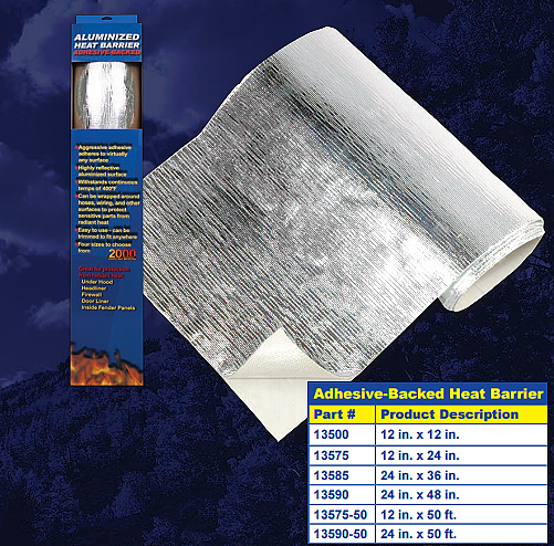 THERMO-TEC 13500 Adhesive Backed Heat Barrier 12 in x 12 in. Photo-0