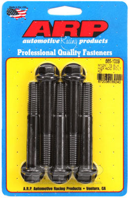 ARP 665-1009 Metric Thread Bolt Kit M12 x 1.75 x 80 hex black oxide bolts Photo-0