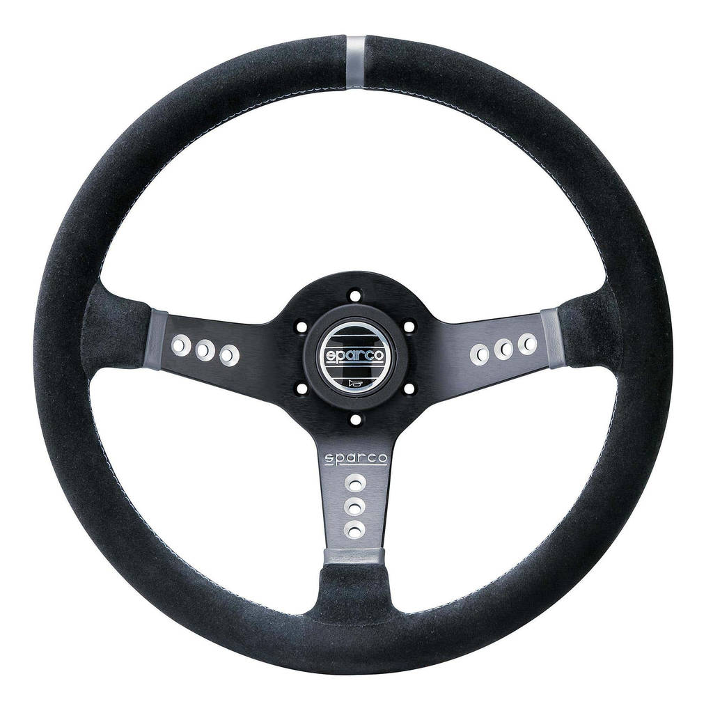 SPARCO 015L800SC Steering wheel L777, suede, black/titan, diam.350mm, reach 63mm Photo-1