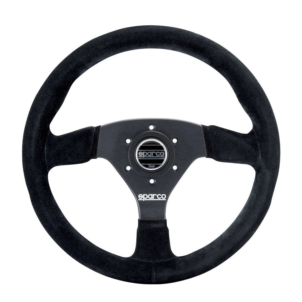 SPARCO 015R383PSN Steering Wheel R383, Suede, Black, Diam. 330mm, Reach 39mm Photo-0