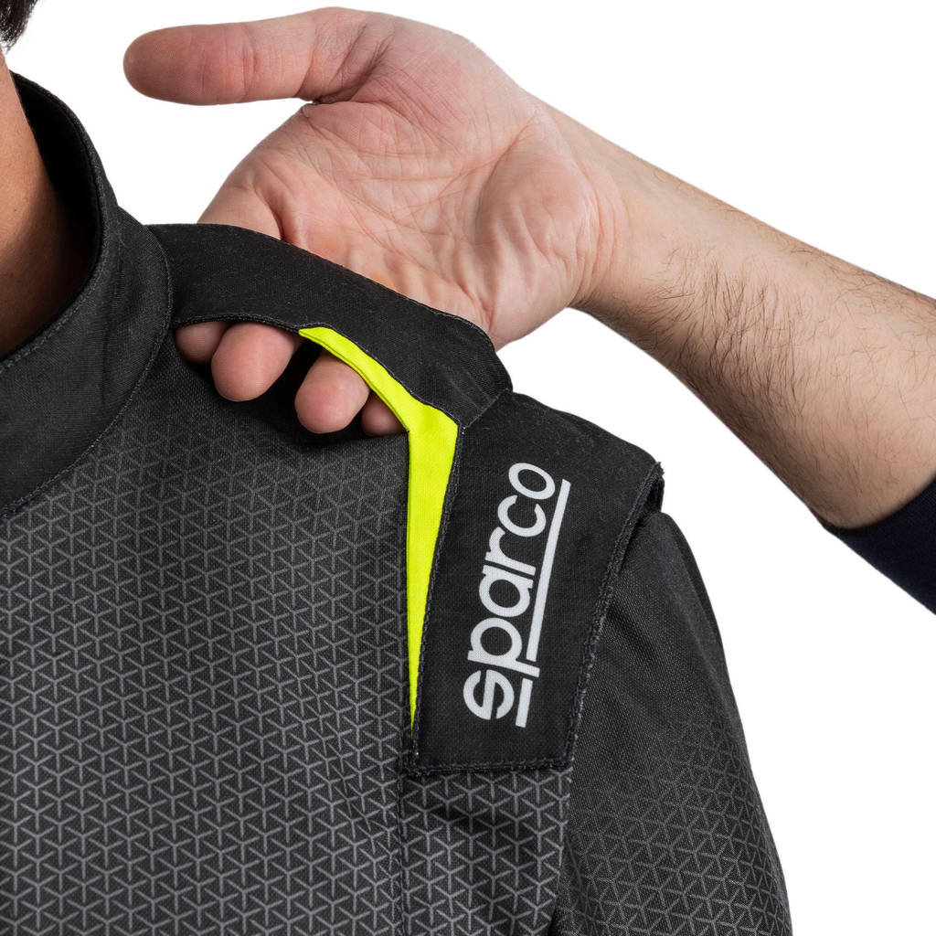 SPARCO 001103066GSGF Racing suit Infinity 5.0 grey / yellow fluo 66 Photo-3