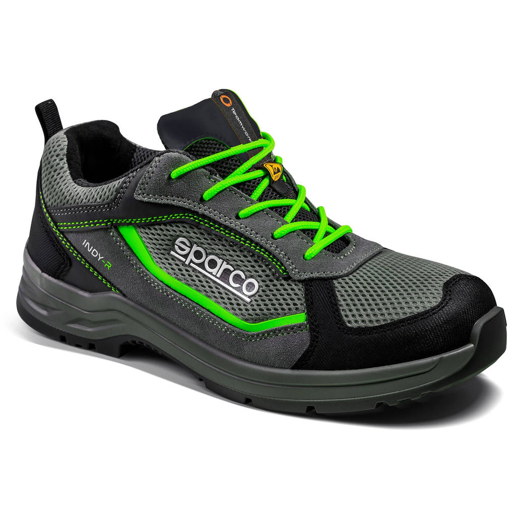 SPARCO 0753936GSVF Shoes Indy-R Sonoma S1P ESD Grey/Green 36 Photo-0