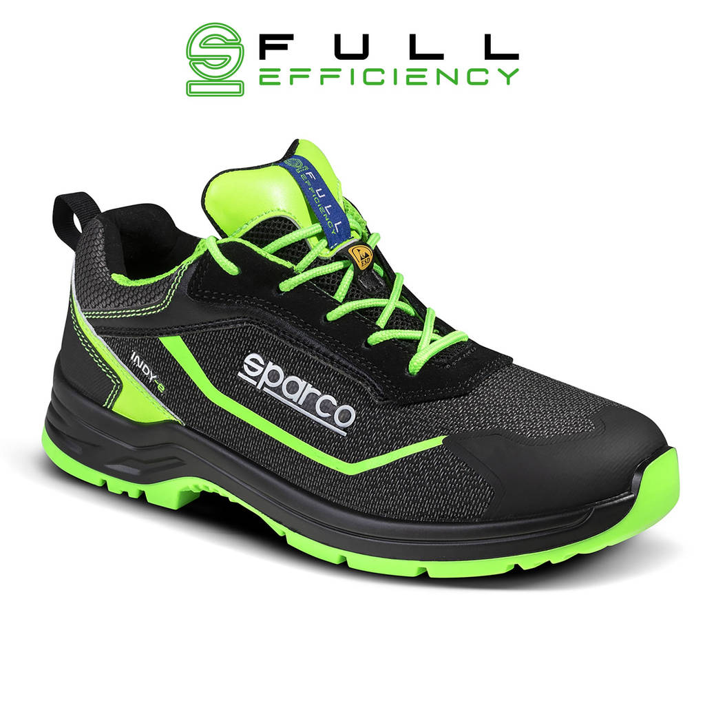 SPARCO 0754041NRVF Shoes Indy-E Forester S3 ESD Black/Green fluo 41 Photo-0