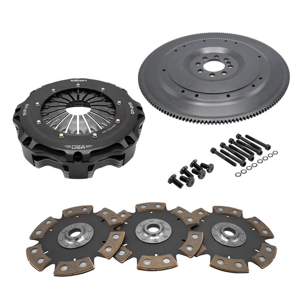 TILTON 58-3308 3-Disc Cerametallic Clutch kit OT-215 for CHEVY LSA / LSX / LT (8-Bolt), 8.5", 26-SPL Photo-0