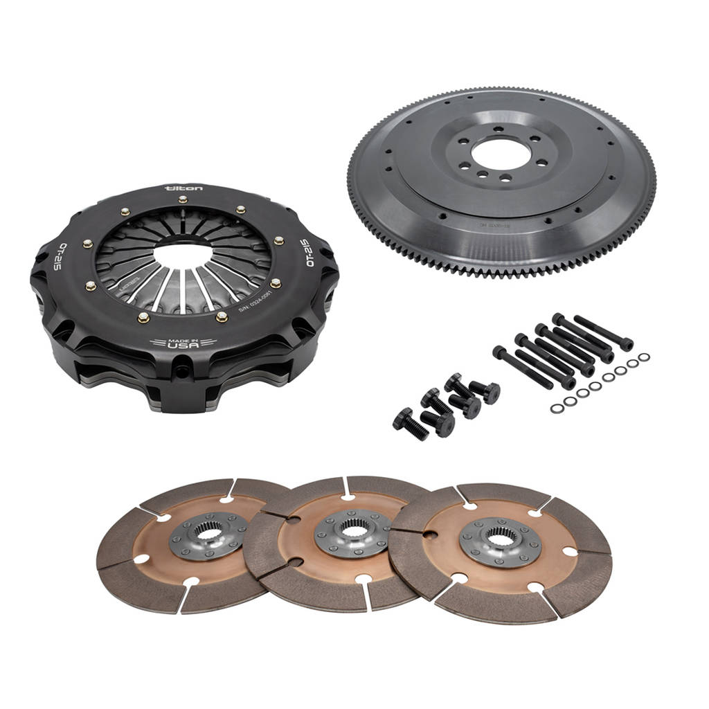 TILTON 58-4302 3-Disc Metallic Clutch kit OT-215 for CHEVY V8 (Early), 8.5", 26-SPL Photo-0