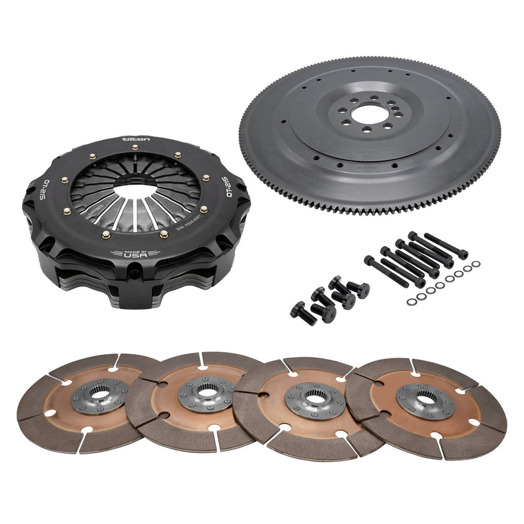 TILTON 58-4408 4-Disc MetalIic Clutch kit OT-215 for CHEVY LSA / LSX / LT (8-Bolt), 8.5", 26-SPL Photo-0